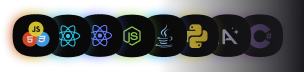 JavaScrit, HTML, CSS, React, React Native, Node.js, Java, Python, Inteligência Artificial, C#
