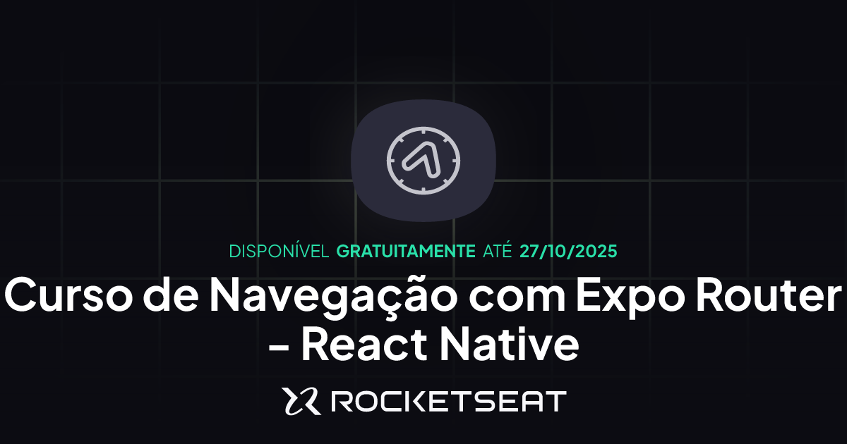 Curso Navegação com Expo Router - React Native | Aprendizado contínuo ...